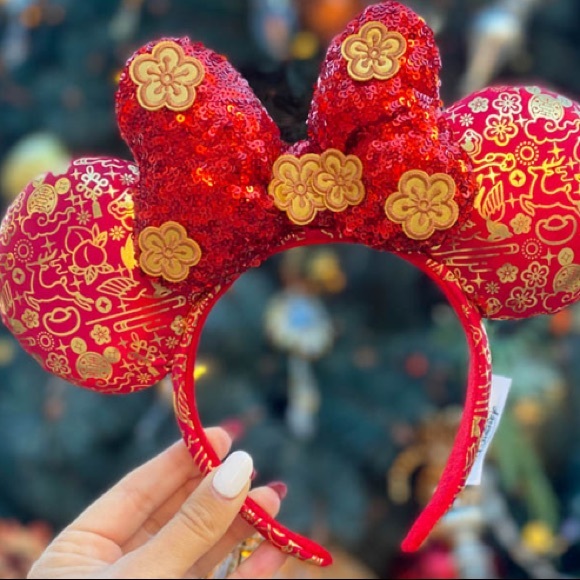 Disney Accessories - Chinese NewYear 2021 Golden Lunar MinnieMouse Ears